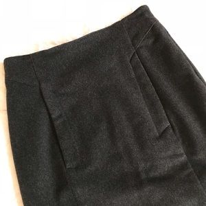 Searle dark grey pencil skirt